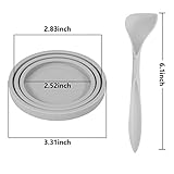 SLSON 2 Stk Tierfutter-Dosendeckel mit 2 Löffeln und Netter Katzentatzenmuster für Dosenfutter für Hunde- und Katzenfutter Passt auf Fast Alle Futterdosen