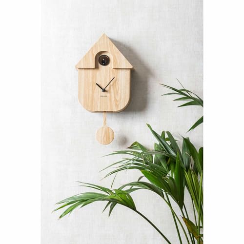 Horloge coucou Karlsson bois clair au design épuré haut de gamme