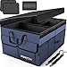 FORTEM Organizer Bagagliaio Auto, Organizer Auto e SUV Multi Scomparto Pieghevole, Organizer Auto Bagagliaio, Fondo Antiscivolo, Cinghie Regolabili, Coperchio Pieghevole (Blu – Standard)