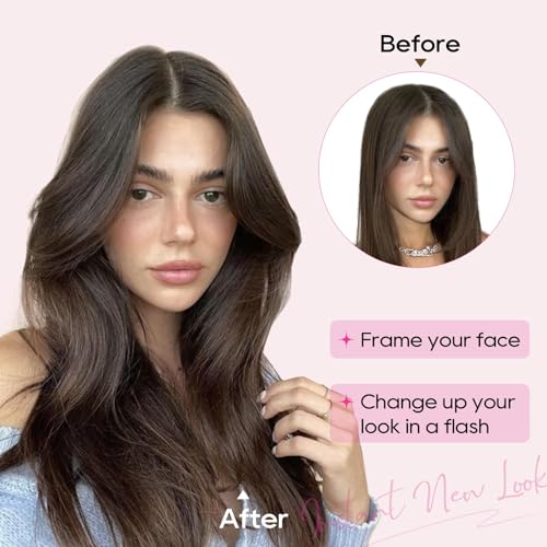 Side Bangs Clip in Bangs, 2Pcs Clip On Bangs for Women Hair Clip in Bangs Fringe Natural Look - Image 3