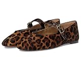 Madewell Womens The Remy Mary Jane Flat in Haircalf Caramel Multi 6.5 Medium