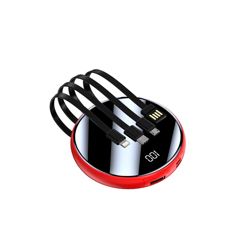 【Ampia compatibilità】: Batteria esterna da 5000 mAh con ingressi e uscite varie, tra cui tipo C, Micro USB, adatta per caricare un'ampia gamma di dispositivi