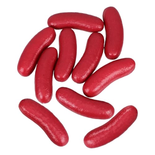 CLISPEED Hot Dog Toy - 10Pcs Fake Sausage Props, Realistic Food Models for Photography, Party Table...