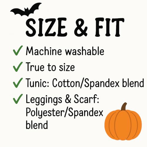 Image of Unique Baby Girls Kids Toddler 3pc Outfit Set Long Sleeve Lightweight Tunic Top Leggings and Scarf
