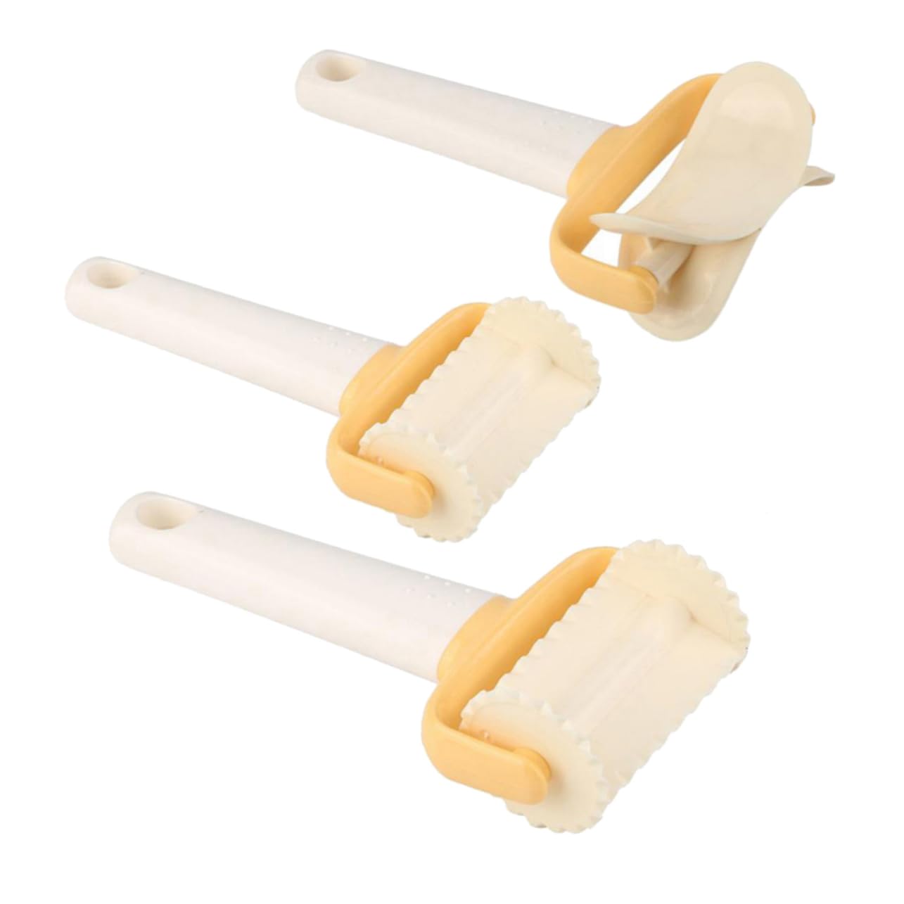 Ciieeo 3sätze Teiliges Kunststoff Teigschneider Ausstecher Für Kekse Und Kuchen Beige Für Backzubehör Wiederverwendbar Und Leicht Zu Reinigen Für Verschiedene Teigarten Geeignet