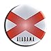 Alabama State Flag Metal Circular Sign C-100