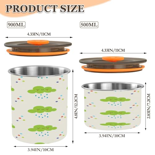 Contenedor hermético para café de acero inoxidable Qilmy 30oz miniatura 3