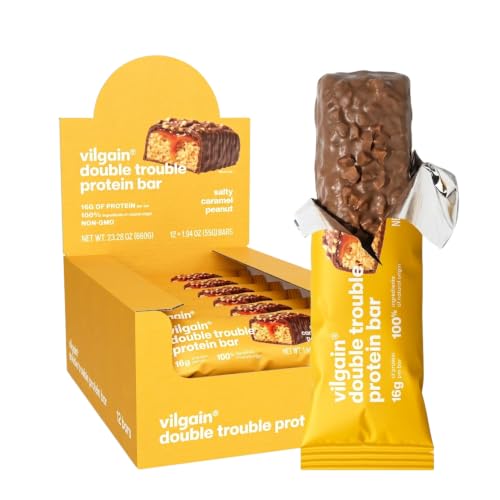 Vilgain Barra Doble Protein con 29% Proteína Salada Caramelo miniatura 1