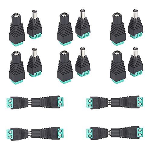 DC Mannelijke en Vrouwelijke Voedingsadapter, 5,5x2,1 Mm DC-voedingsconnector Stekkeradapterconnector voor LED-strip… - Image 7