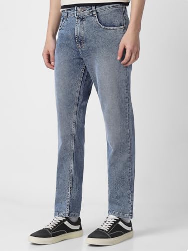 Image of Neostreak Men's Regular Fit Heavy Washed Jeans Stretchable
