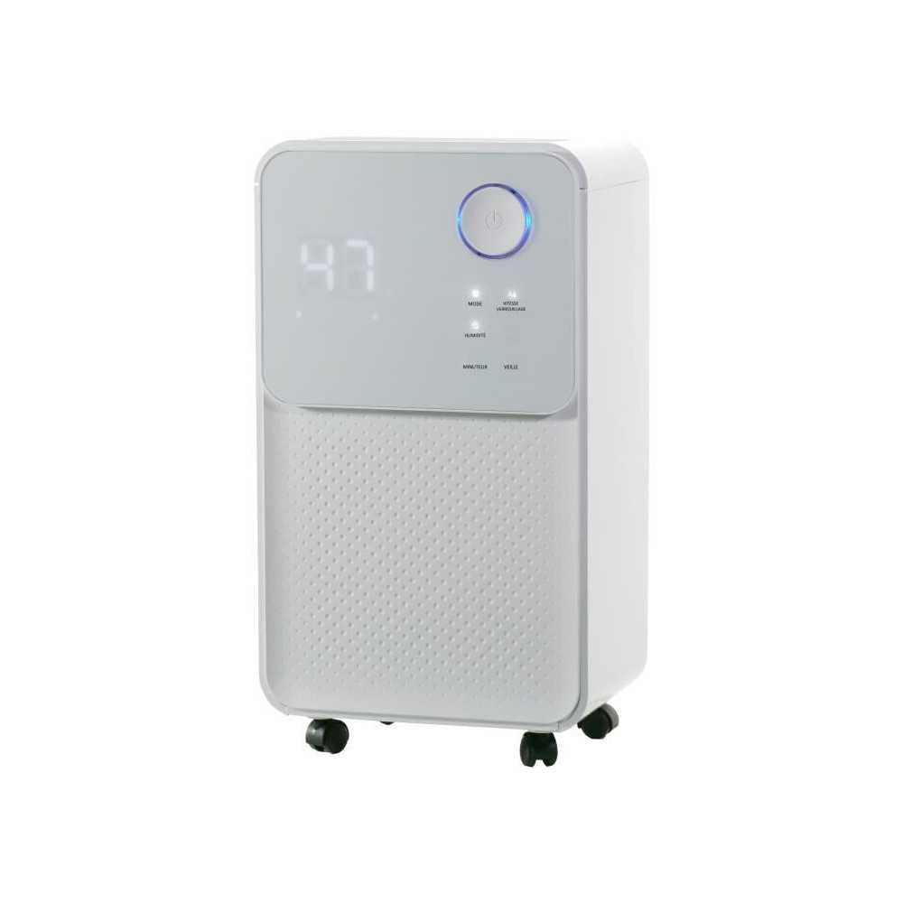 Déshumidificateur d'air électrique OCEANIC - Extraction 12 litres/jour - Fonction seche-linge - Affichage LED