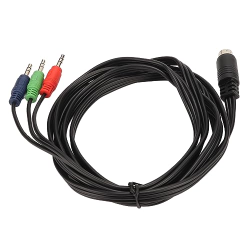 Cable Mini DIN a Jack 3.5mm con 9 Pines y cubierta PVC miniatura 7