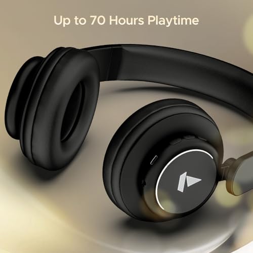 Image of Boat Rockerz 450 Pro Bluetooth On Ear Headphones with Mic with 70 Hours Battery, 40Mm Drivers, Bluetooth V5.0 Padded Ear Cushions, Easy Access Controls and Voice Assistant(Luscious Black)