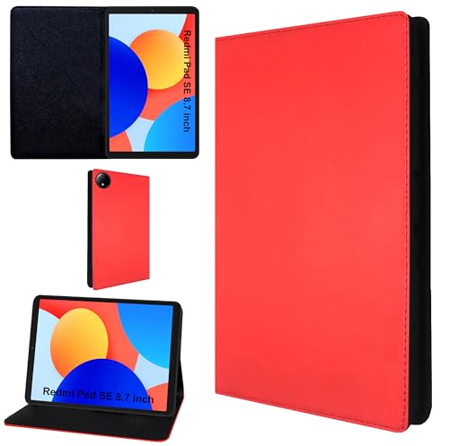 Image of TGK Flip Case Cover for Redmi Pad SE 8.7 inch Tablet (Red)