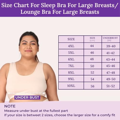 Image of Adira | Plus Size Sleeping Bra for Women | Plus Size Bra | Slip On Bras to Wear at Home | Comfortable Bra | Wirefree & High Coverage | Sleep Support | Avoids Stretch Marks | Pack of 2