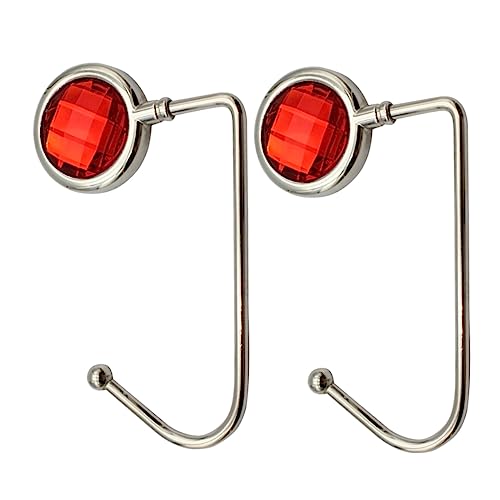 WOFASHPURET Table Purse Hanger 2pcs Bag Hooks Handbag Hangers Alloy Hooks No-Slip Pad Stylish and Functional