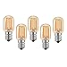 Produktbild LDCHIUEN Glühbirne E14 Led Warmweiss 1W T22 Vintage Röhren Nachtlicht kühlschranklampe Ersetzt 10 Watt Glühlampen Equivalent, 2200K Nicht Dimmbar, 5er Pack