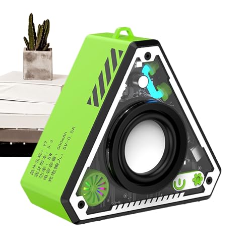Genérico Altavoces Exteriores, Altavoz Exterior Portátil, Altavoz Portátil con Amplificador de Graves y Sonido Estéreo Recargable para Playa, Camping y Ducha