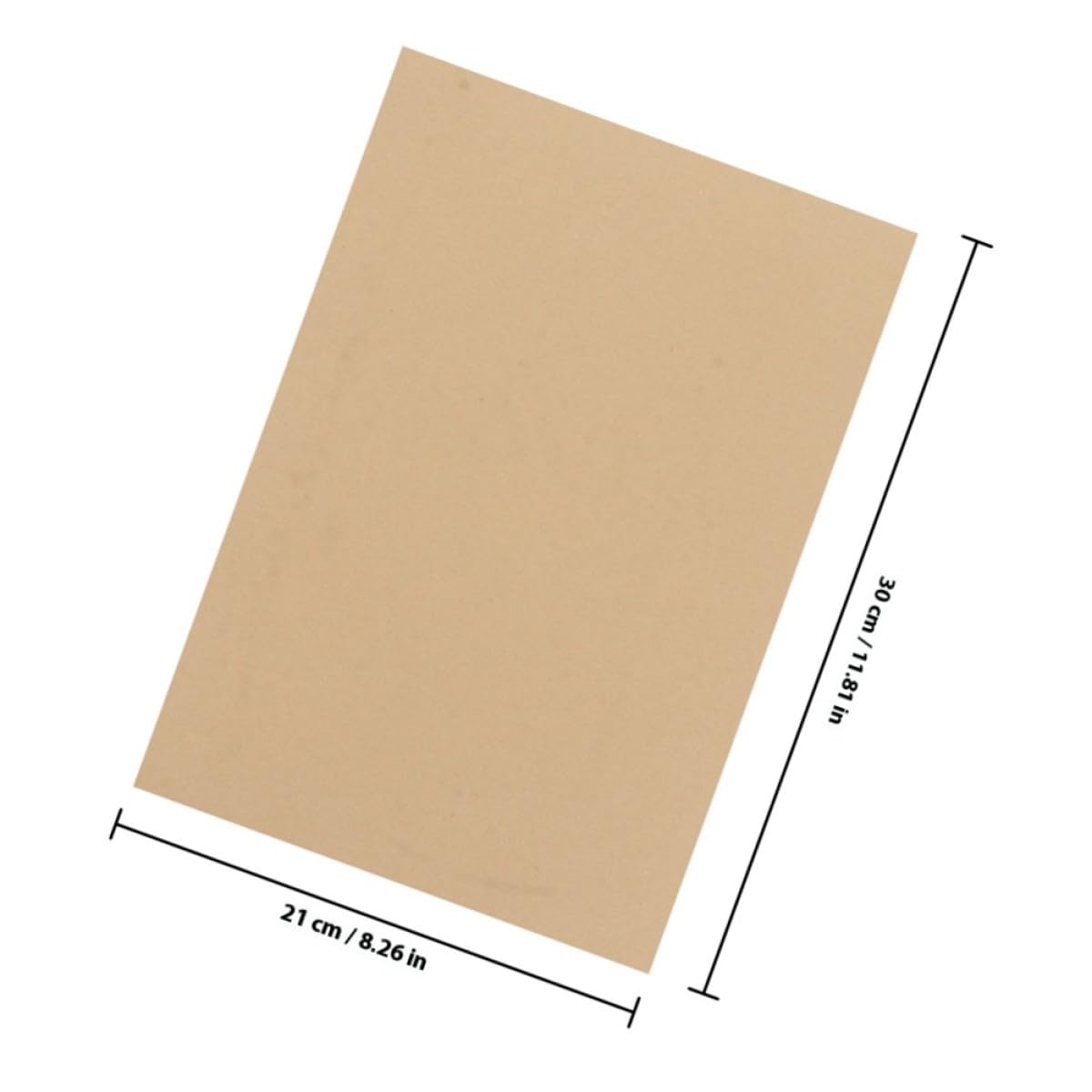 OATIPHO A4 Briefpapier aus Braunem Kraftpapier 160g 100 Blatt Vintage Schreibpapier für Vielseitige Nutzung und Handschriftliche Briefe