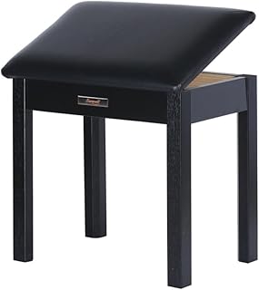 Solid Wood Piano Bench with Storage