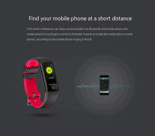 New Smart Slim Wristband IPS Color Screen Heart Rate Monitor Smart Band Fitness Tracker Smart Bracelet (Red)