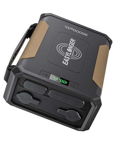 EASYLONGER CPAP Battery Backup Power Supply ES960 PRO 297.6Wh, Compatible with ResMed AirSense 10/11, AirCurve 10/11, AirMini, DreamStation 2, Luna TravelPAP, for Camping, Outdoor & Emergency Use