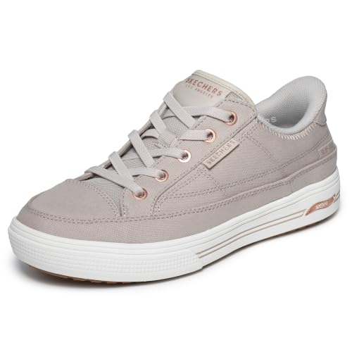 Image of Skechers Women's Arcade See Ya There | Casual sneaker, Patented Skechers Arch Fit insole with Podiatrist-Certified Arch Support, Slip-Ins, Machine Washable