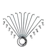  LUOSHUAI Radios Bicicleta 10 radios de Bicicleta con radios de Acero Inoxidable de la Carretera de montaña for Enviar Accesorios Tuerca Llave Radios (Color : Length 9.5cm)