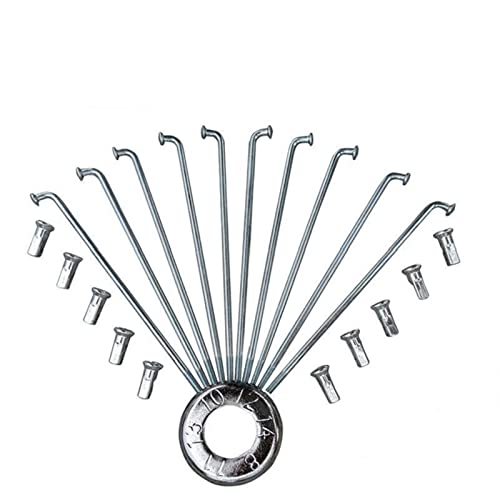 ZHHOOHAG Rayons pour vélos 10 Rayons de bicyclettes avec Rayons en Acier Inoxydable Route de Montagne for Envoyer des Accessoires clé de Noix Rayons de vélo (Color : Length 8cm) Cover