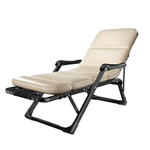DRFGNF Tumbona Plegable para Oficina y Ocio, reclinable para jardín, Ajustable a 180 Grados, con Masaje de Manos y acupresión para pies (Color: E) (C)