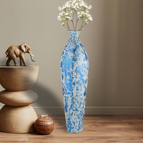 Image of 24 inches Metal Flower Vase for Home Decor Office Living Room Corner Decoration
