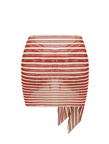 Image of ZAFUL Boho Beach Cover Ups for Women Sarong Coverups Sheer Bikini Chiffon Wraps Skirts for Swimwear