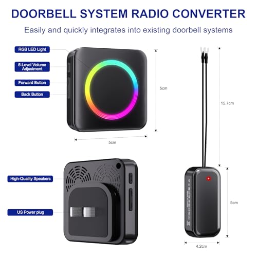 Wireless Doorbell Chime - Compatible with Blink Video Doorbell and Blink Video Doorbell (2nd Gen) (1 Video Doorbell Extender 2 Receiver） by PHYSEN - Image 9