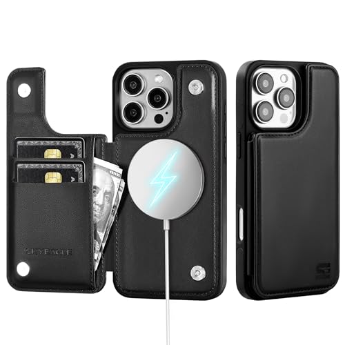 SkyEagle iPhone 16 Pro MaxpMagsafeΉ J[hz_[t fB[X Y X}zP[X PUU[ LbNX^h tbv یJo[ NWbgJ[hXbg Apple 16 ProMaxpAubN