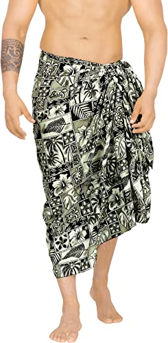 LA LEELA Men's Beach Cover Up Swim Sarong Wraps