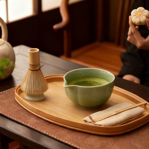 Ensemble à matcha complet avec bol à matcha et accessoires de thé vert