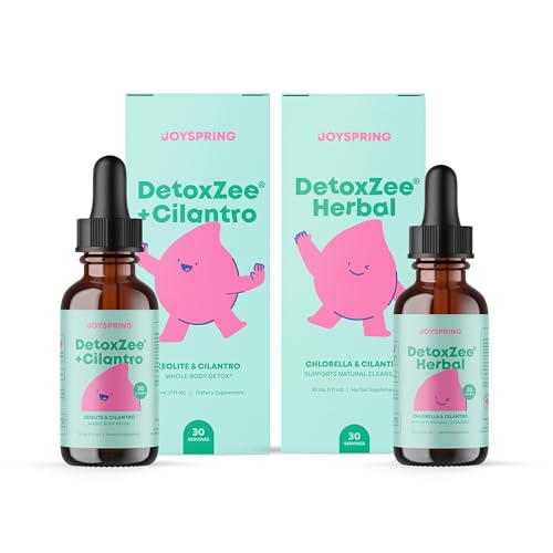 JoySpring Herbal Detox and DetoxZee Cilantro Drops for Kids