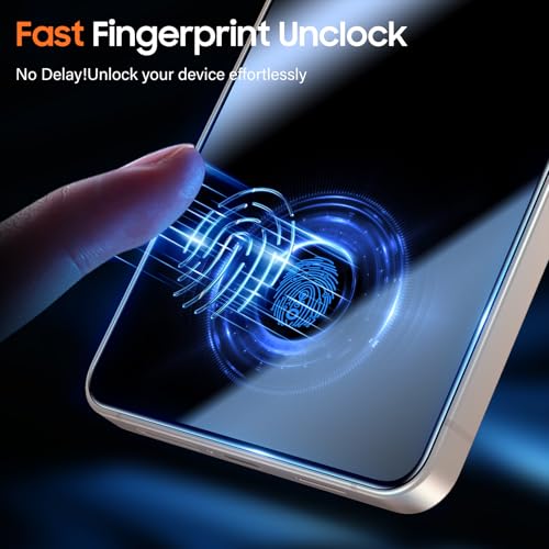Image of UniqueMe for S26 Privacy Screen - 2 PACK Samsung Galaxy S26 Privacy Screen Protector [Fingerprint Unlocking] Easy Installation,Bubble-Free,Anti-Spy,9H Tempered Glass,3D Full-coverage
