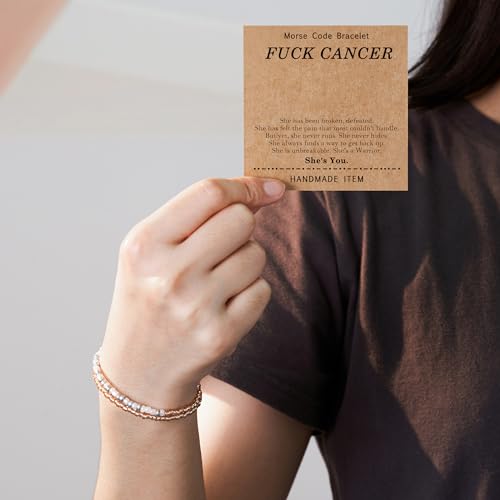 Morse Code Bracelets for Women, Inspirational Funny Bead Wrap Bracelets Gifts for Best Friends Sister Her Women Female2