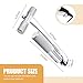 Ferianl Windshield Removal Tool, Auto Glass Removal Tools with Cold Knife Quick Release, Windscreen Glass Trim Remover Suitable for Most Cars (Silver)