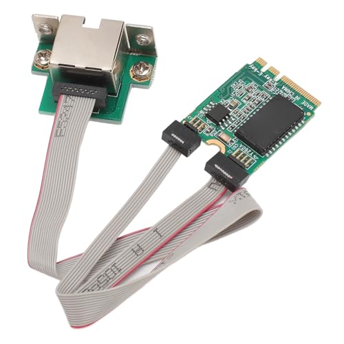 Jiawu Tarjeta de Red Ethernet Gigabit con Chipset Integrado, Transferencia 1000 100 10Mbps y Soporte IEEE 802.3, M.2 AE con Puerto RJ45 y Jumbo Frame miniatura 3