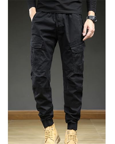 Men's Linen Casual Dress Pants Lightweight Slacks Straight Leg Regular Fit Trousers for Beach Yoga Trousers3