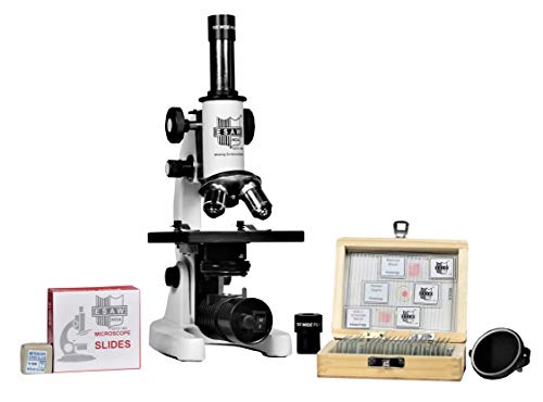 ESAW Student Compound Microscope Kit with 25 Prepared Educat...
