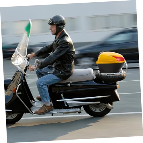 Boîte de rangement arrière pour coffre de scooter Ciieeo top boîtier outils accessoires durable