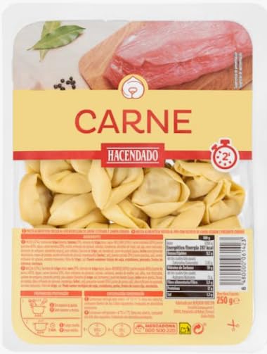 Tortellini Freschi Ripieni di Carne, Pasta Fresca Fili Sottili, 250g, PACK 5
