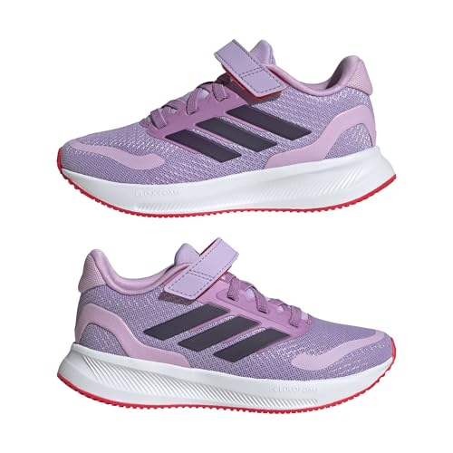Image of adidas Kids' Marvel Run Falcon 5 Elastic Lace & Strap Shoe