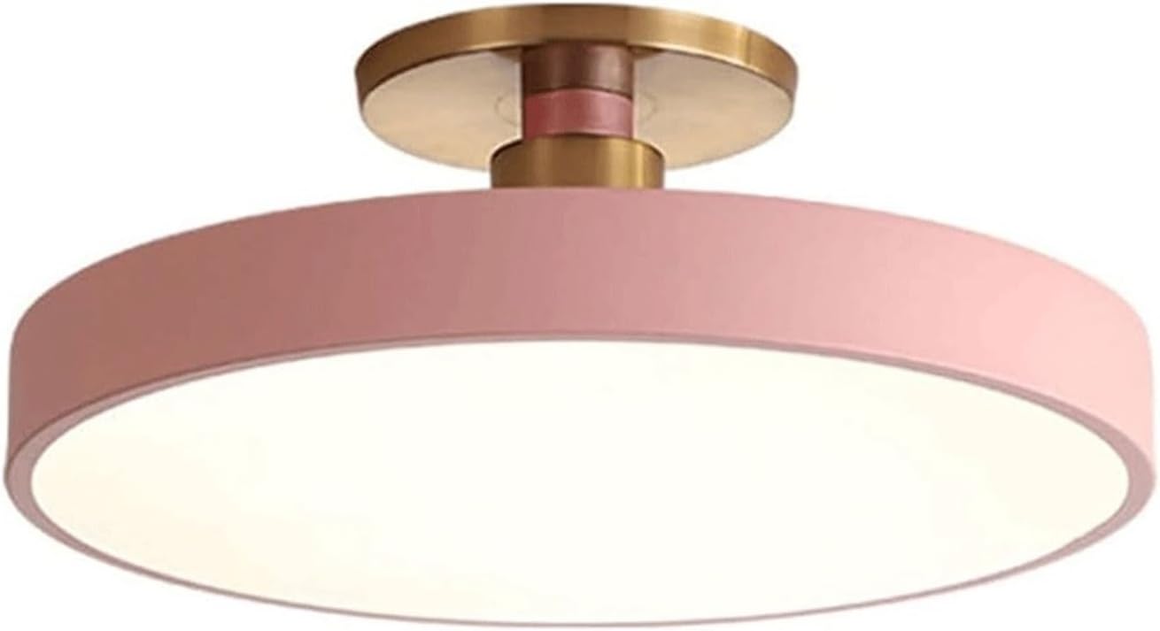 Mid Century Light Fixtures Flush Mount Ceiling L Simple round Led Ceiling Light Nordic Metal & Acrylic Ceiling Lamp Close to Ceiling Lighting Fixture for Hotels Restaurant Office Cloakroom Porch Livin