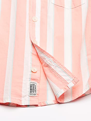 Oshkosh B'gosh Boys' Woven Buttonfront, Red/White Stripe, 3T #TOP2