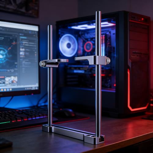 Support réglable pour carte graphique lourd GPU anti-sag universel aluminium