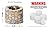 WEYLAND Tabletop Fire Pit Bowl - Table Top Firepit Balcony Decor and Smores Maker - Small Indoor, Outdoor and Personal Portable Fireplace for Patio Using Rubbing Alcohol Fuel - Stone Design